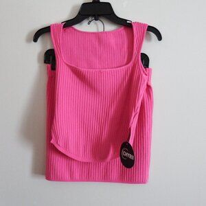 Chyrii  Pink Ribbed Mini 2Piece Set L